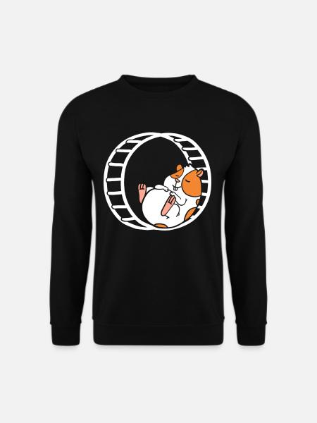 Hamster Hamsterrad Haustier - Unisex Pullover - Schwarz