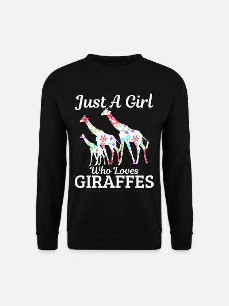 Giraffen - Unisex Pullover - Schwarz