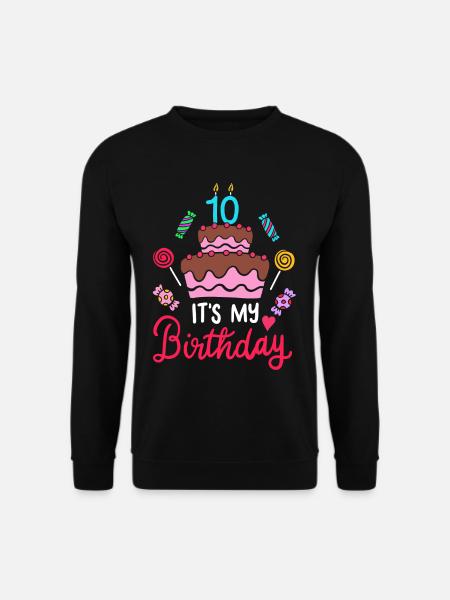 10th birthday - Unisex Sweatshirt - black
