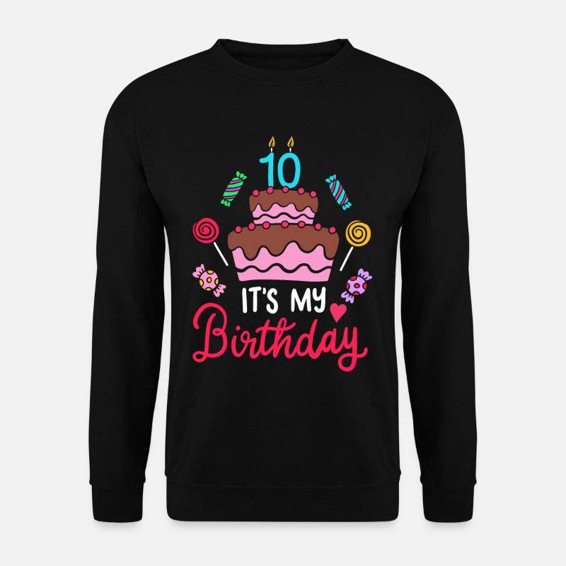 10th birthday - Unisex Sweatshirt - black