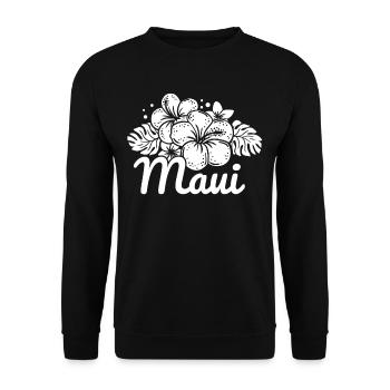 Maui - Unisex Pullover - Schwarz - Vorne - Alina (178cm) & Michal (187cm)