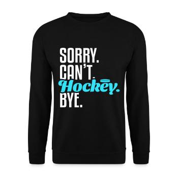 Hockey Verein - Unisex Pullover - Schwarz - Vorne - Alina (178cm) & Michal (187cm)