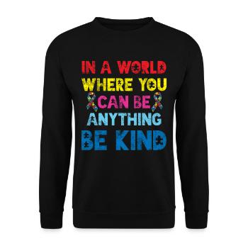 L'autisme - Sweat-shirt Unisexe - noir - Devant - Alina (178cm) & Michal (187cm)