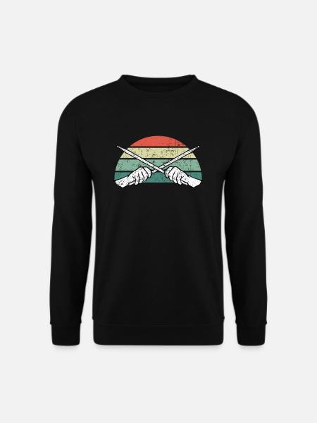 Schlagzeug Schlagzeuger - Unisex Pullover - Schwarz