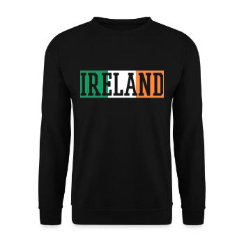 Irland - Unisex Pullover - Schwarz - Vorne - Alina (178cm) & Michal (187cm)