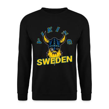 Suède, Vikings - Sweat-shirt Unisexe - noir - Devant - Alina (178cm) & Michal (187cm)