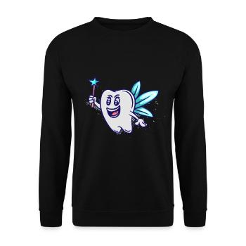 Tooth fairy - Unisex Sweatshirt - black - Front - Alina (178cm) & Michal (187cm)