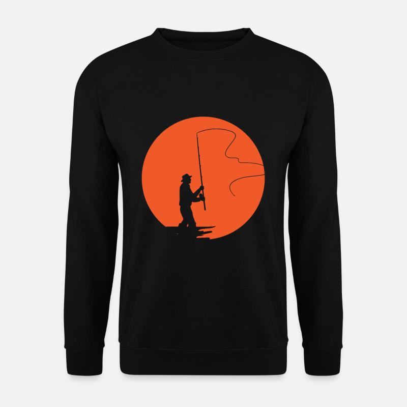 Fliegenfischen - Unisex Pullover - Schwarz