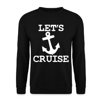 Cruise ship cruise - Unisex Sweatshirt - black - Front - Alina (178cm) & Michal (187cm)