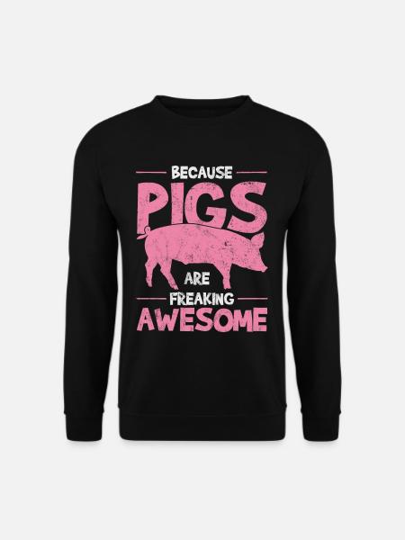 Les cochons - Sweat-shirt Unisexe - noir