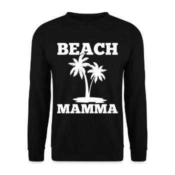 Vacances d'été soleil plage palmiers - Sweat-shirt Unisexe - noir - Devant - Alina (178cm) & Michal (187cm)