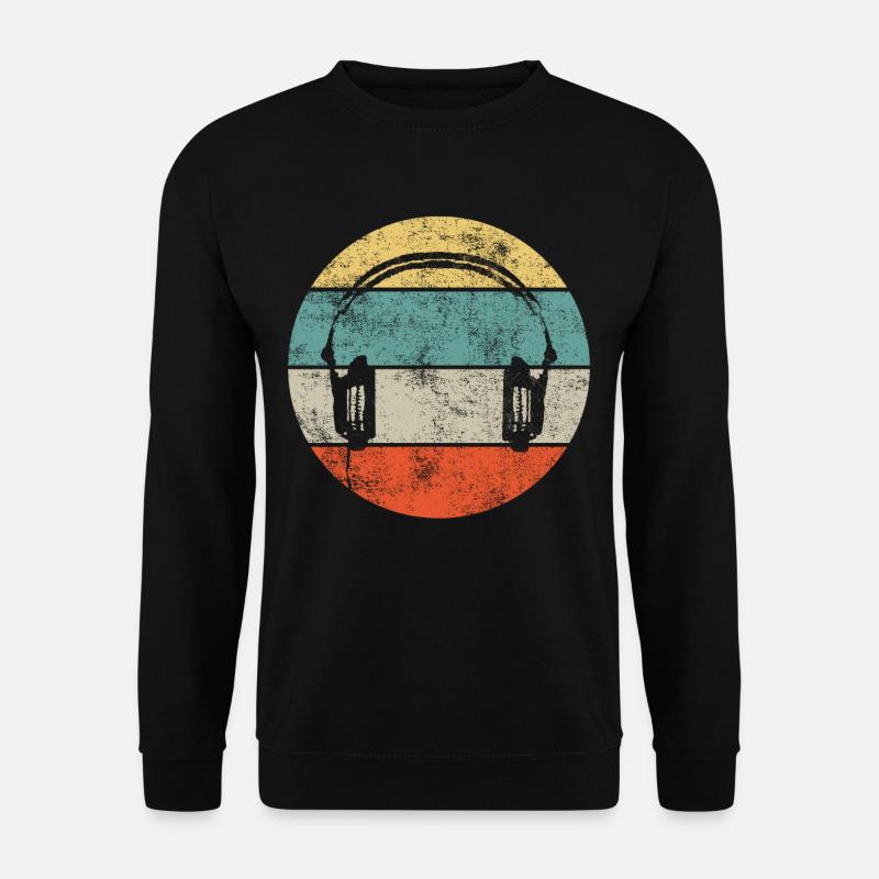 DJ Kopfhörer Headset - Unisex Pullover - Schwarz