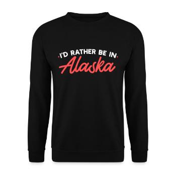Alaska - Unisex Sweatshirt - black - Front - Alina (178cm) & Michal (187cm)