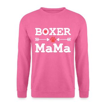 Boxer Hund - Unisex Pullover - Pink - Vorne