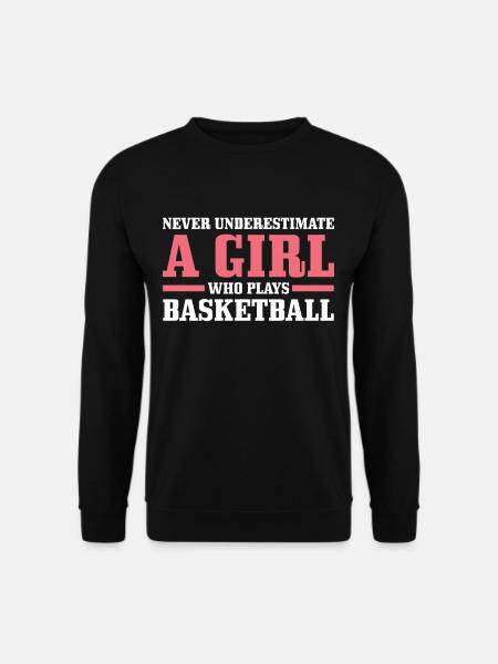 Basketball Mädchen Basketballerin - Unisex Pullover - Schwarz