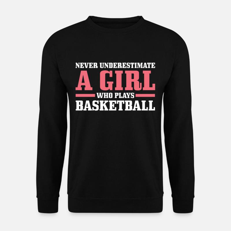 Basketball Mädchen Basketballerin - Unisex Pullover - Schwarz