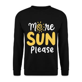 Sun beach brown - Unisex Sweatshirt - black - Front - Alina (178cm) & Michal (187cm)