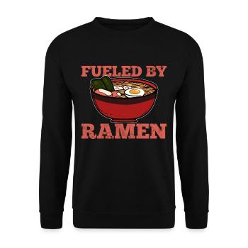 Ramen - Unisex Pullover - Schwarz - Vorne - Alina (178cm) & Michal (187cm)