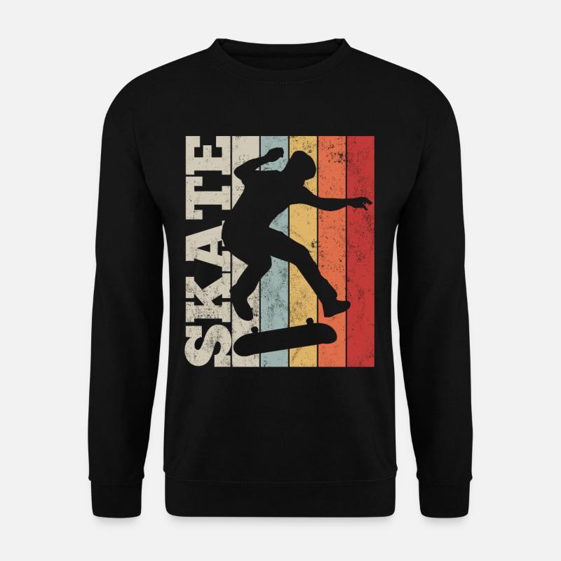Skateboard - Unisex Pullover - Schwarz
