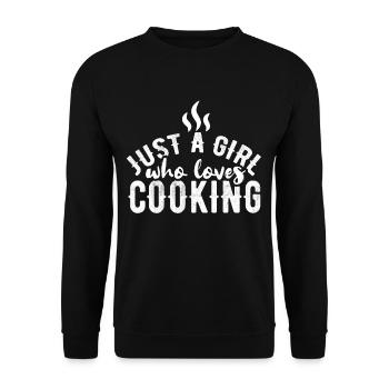 Cooking cook - Unisex Sweatshirt - black - Front - Alina (178cm) & Michal (187cm)