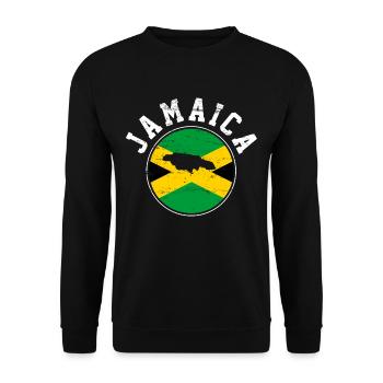 Jamaica - Unisex Sweatshirt - black - Front - Alina (178cm) & Michal (187cm)