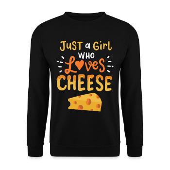 Käse - Unisex Pullover - Schwarz - Vorne - Alina (178cm) & Michal (187cm)