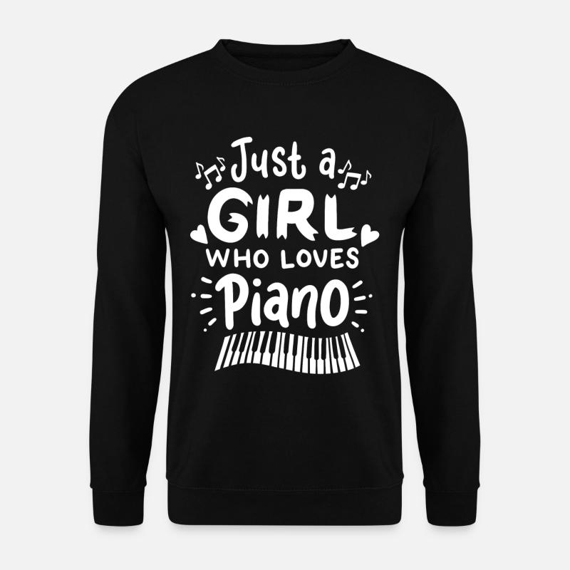 École de piano piano - Sweat-shirt Unisexe - noir