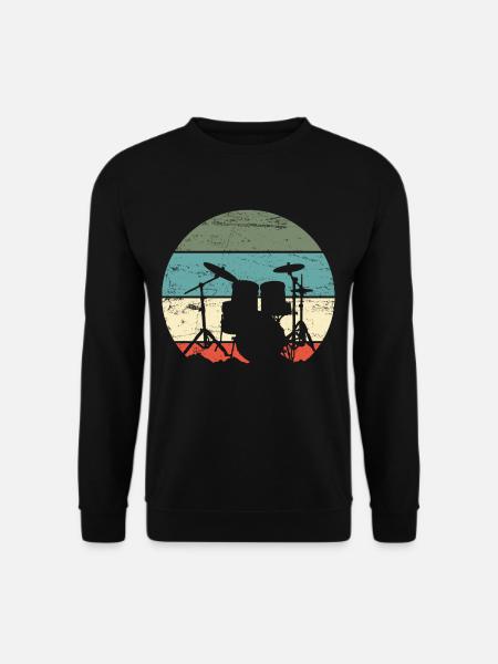 Schlagzeug Schlagzeuger - Unisex Pullover - Schwarz