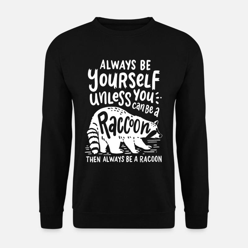 Waschbär Waschbären - Unisex Pullover - Schwarz