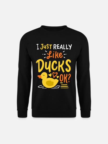 Duck plastic duck yellow rubber duck - Unisex Sweatshirt - black