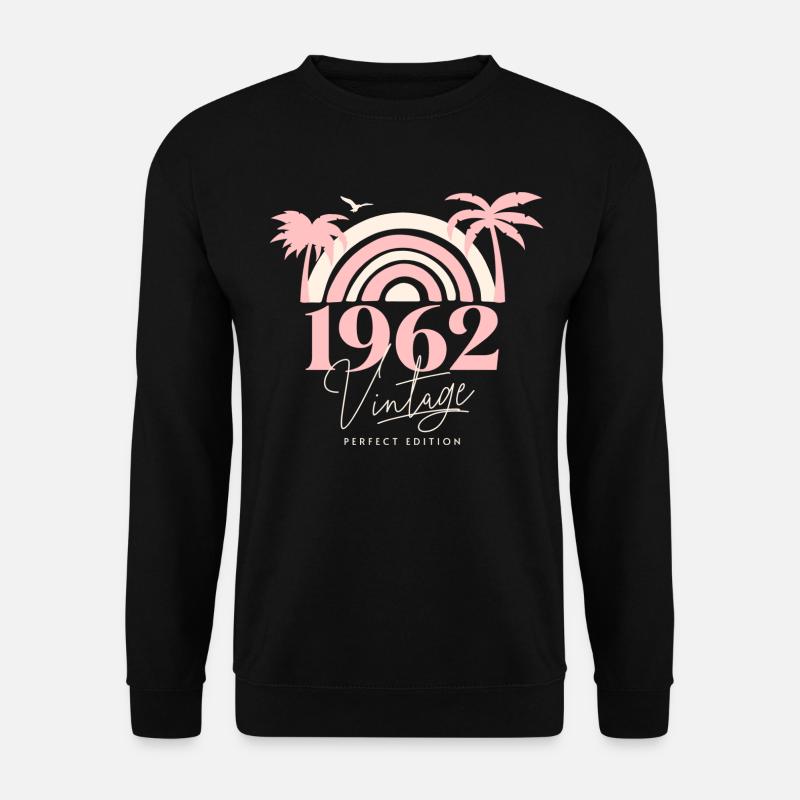 Sun Retro Jubiläum Vintage 1962 60 Jahre - Unisex Pullover - Schwarz