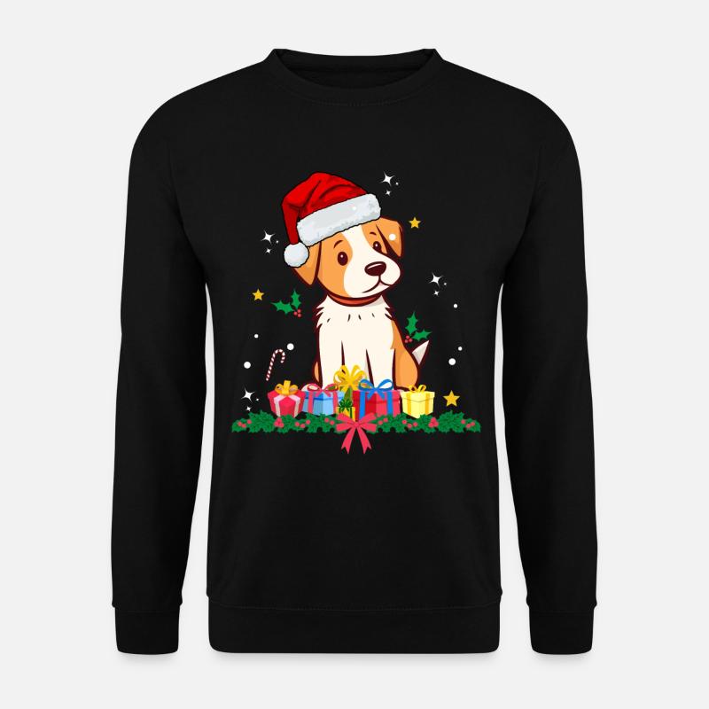 Hunde-Weihnachten - Unisex Pullover - Schwarz