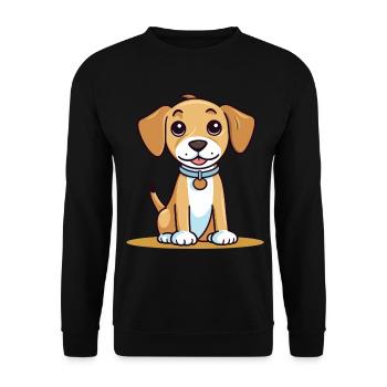 Conception de chien mignon pour les propriétaires de chiens - Sweat-shirt Unisexe - noir - Devant - Alina (178cm) & Michal (187cm)