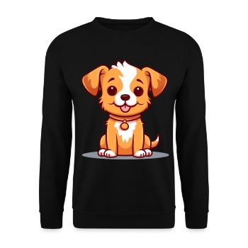 Conception de chien mignon pour les propriétaires de chiens - Sweat-shirt Unisexe - noir - Devant - Alina (178cm) & Michal (187cm)