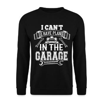 Funny Garage Sayings Car Mechanic repair cars - Unisex Sweatshirt - black - Front - Alina (178cm) & Michal (187cm)