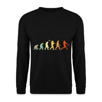 Ich kann nicht Baseball haben - Unisex Pullover - Schwarz - Vorne - Alina (178cm) & Michal (187cm)