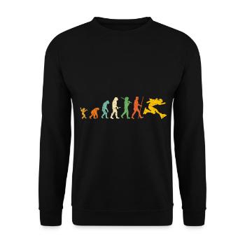 Walzen Evolution - Unisex Pullover - Schwarz - Vorne - Alina (178cm) & Michal (187cm)