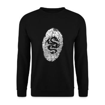 RPG DICE Empreinte Daktylogramme Dragon Shirt - Sweat-shirt Unisexe - noir - Devant - Alina (178cm) & Michal (187cm)