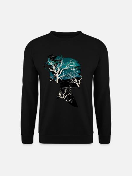 Vintage woman woman tree wonder tree gift idea - Unisex Sweatshirt - black