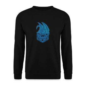 Pen and Paper RPG Dice symbiosis Dragons Cadeaux - Sweat-shirt Unisexe - noir - Devant - Alina (178cm) & Michal (187cm)