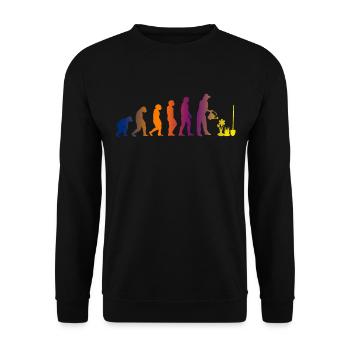 Evolution Jardinage Jardinage jardinage jardinage - Sweat-shirt Unisexe - noir - Devant - Alina (178cm) & Michal (187cm)