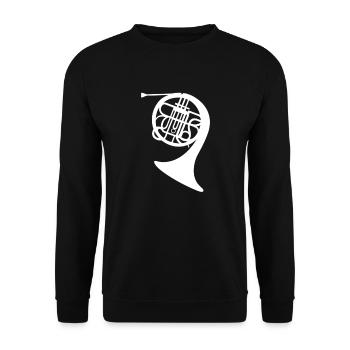Musique de cor français Musicien de cor Français - Sweat-shirt Unisexe - noir - Devant - Alina (178cm) & Michal (187cm)