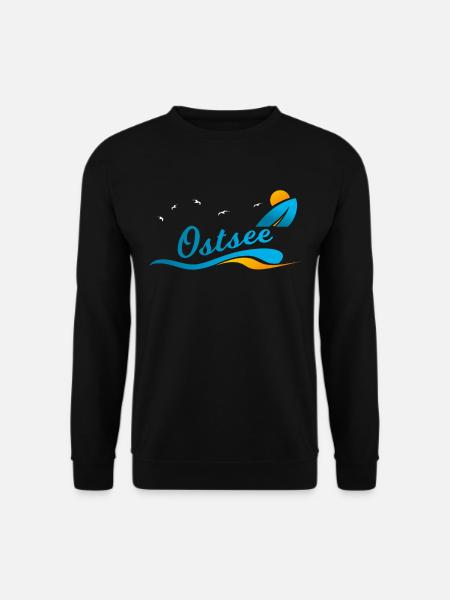 Ostsee Meer Urlaub Reise Geschenk Shirt - Unisex Pullover - Schwarz