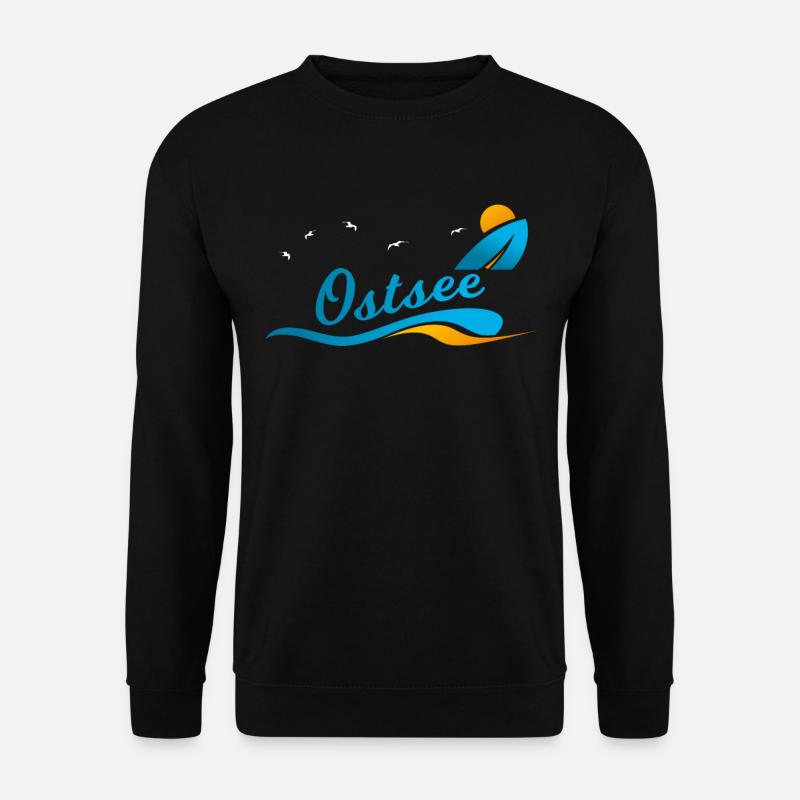Ostsee Meer Urlaub Reise Geschenk Shirt - Unisex Pullover - Schwarz