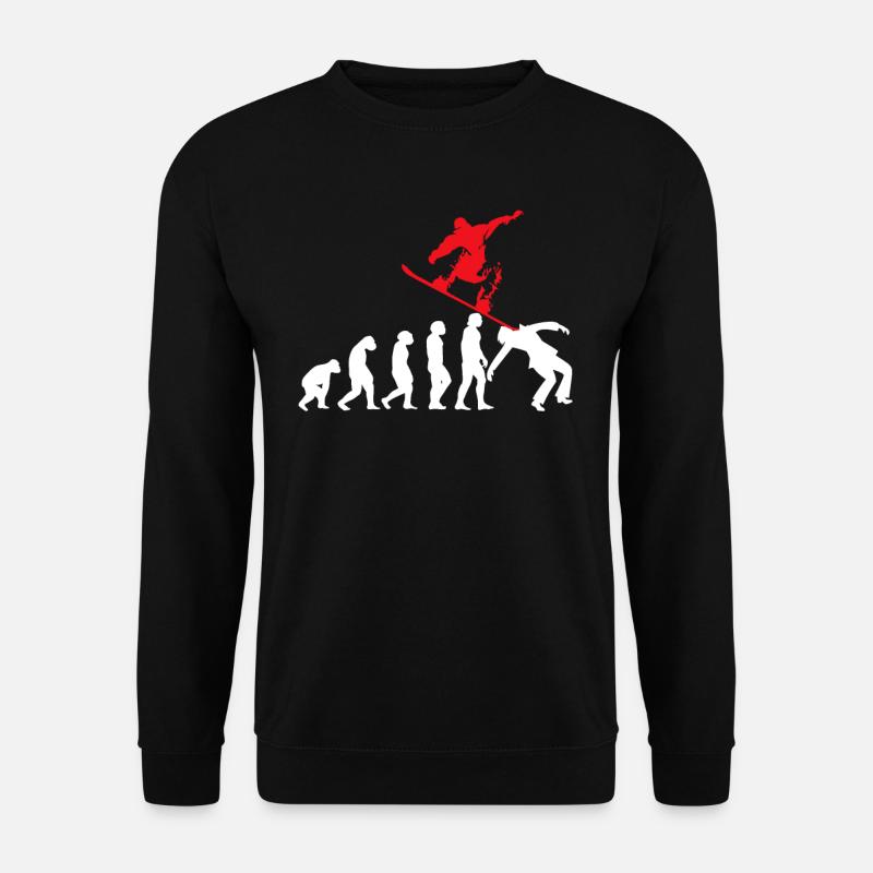 Evolution SNOWBOARDER SNOWBOARDING SNOWBOARD Shirt - Unisex Pullover - Schwarz