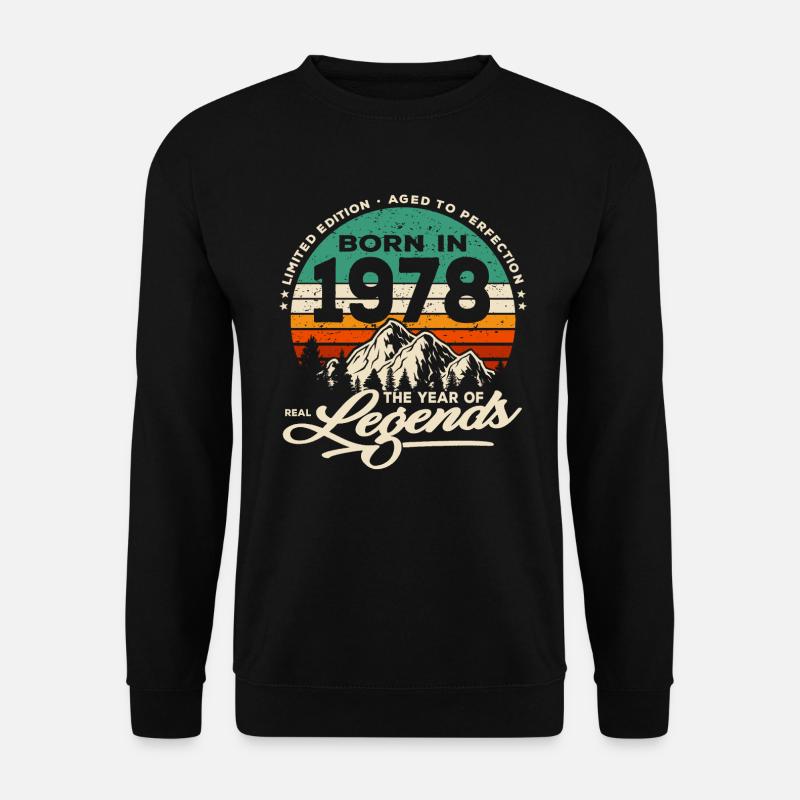 Legenden werden 1978 geboren - Unisex Pullover - Schwarz