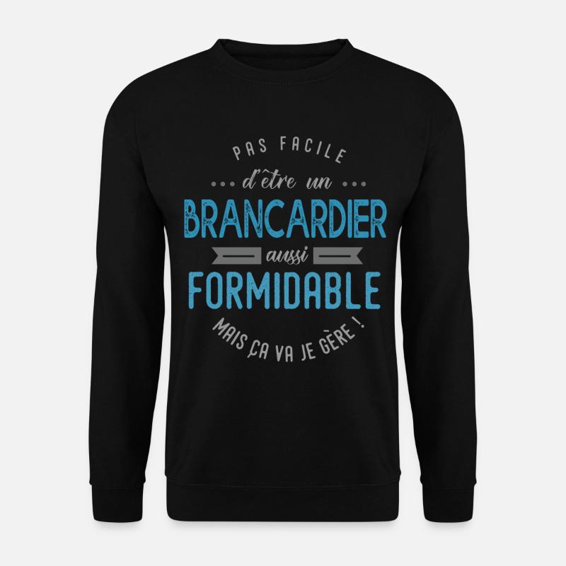 brancardier formidable - Sweat-shirt Unisexe - noir