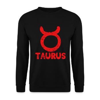 Zodiac Taureau - Sweat-shirt Unisexe - noir - Devant - Alina (178cm) & Michal (187cm)