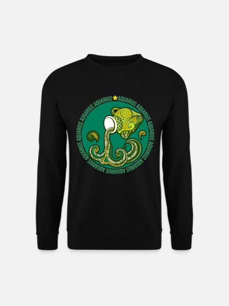 Sternzeichen Wassermann - Unisex Pullover - Schwarz