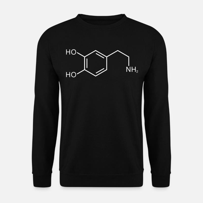 Dopamine Structure Chemistry Passion - Unisex Sweatshirt - black